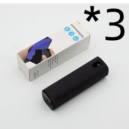 Integrated Mobile Phone and Computer Screen Cleaner Set with Storage Solution
