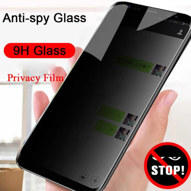Privacy Tempered Glass Screen Protector for iPhone 11, 12, 13, 14, 15, 16, and Pro Max Models