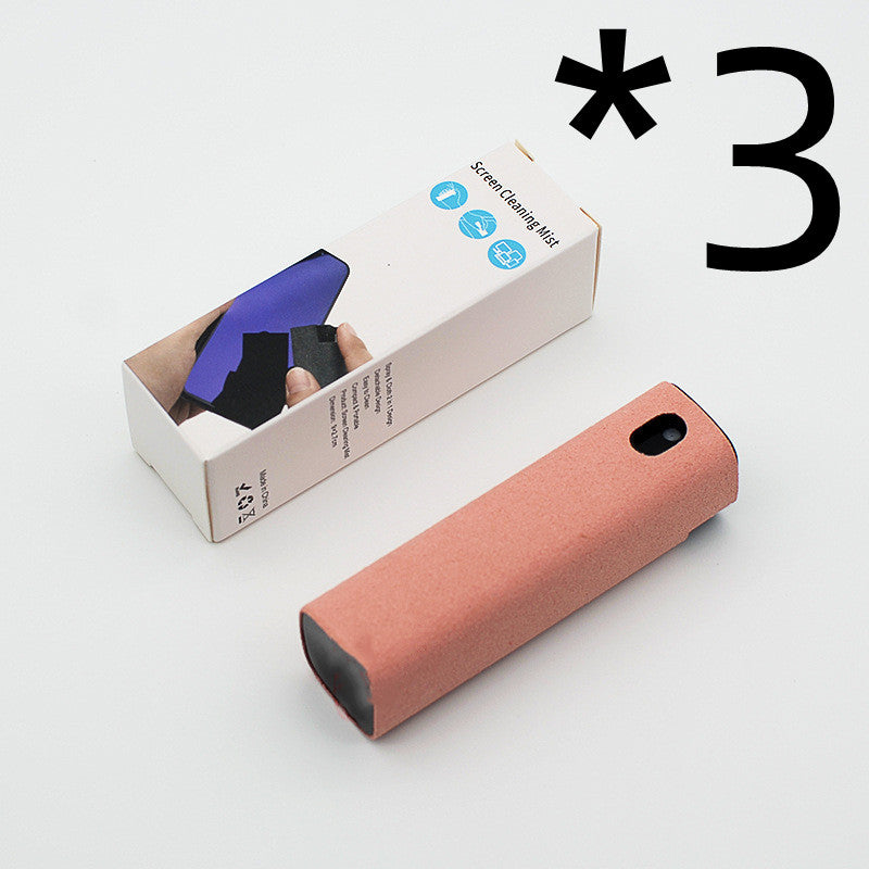 Integrated Mobile Phone and Computer Screen Cleaner Set with Storage Solution