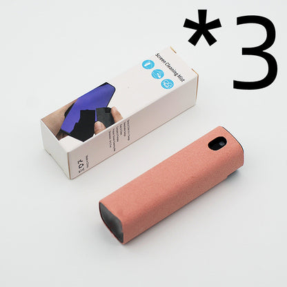 Integrated Mobile Phone and Computer Screen Cleaner Set with Storage Solution
