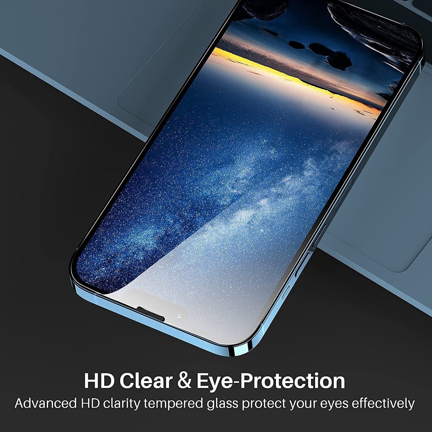Tempered Glass Screen Protector 3-Pack for iPhone 11, 12, 13, 14, 15, 16 Pro Max, XR, and X