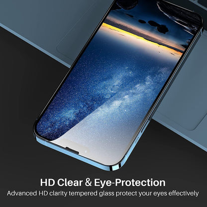 Tempered Glass Screen Protector 3-Pack for iPhone 11, 12, 13, 14, 15, 16 Pro Max, XR, and X