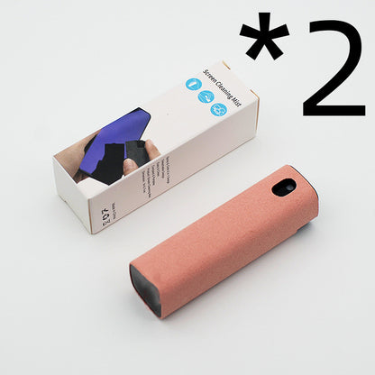 Integrated Mobile Phone and Computer Screen Cleaner Set with Storage Solution