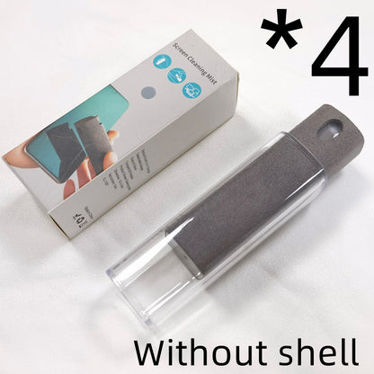 Integrated Mobile Phone and Computer Screen Cleaner Set with Storage Solution