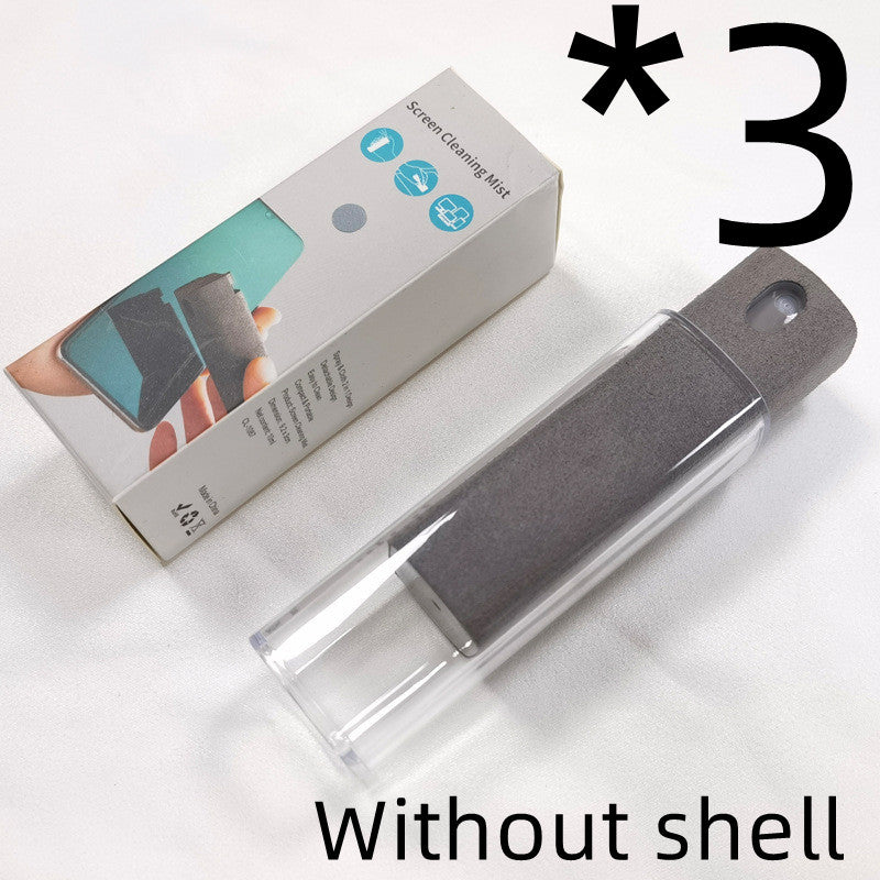 Integrated Mobile Phone and Computer Screen Cleaner Set with Storage Solution