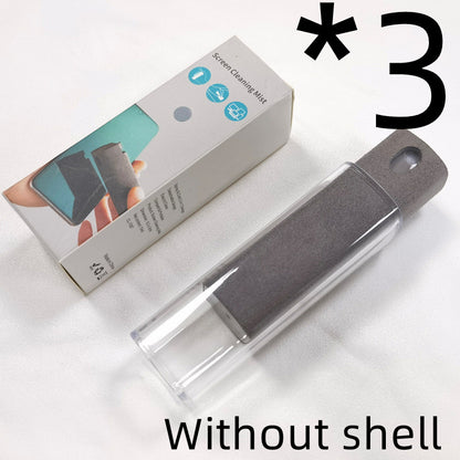 Integrated Mobile Phone and Computer Screen Cleaner Set with Storage Solution