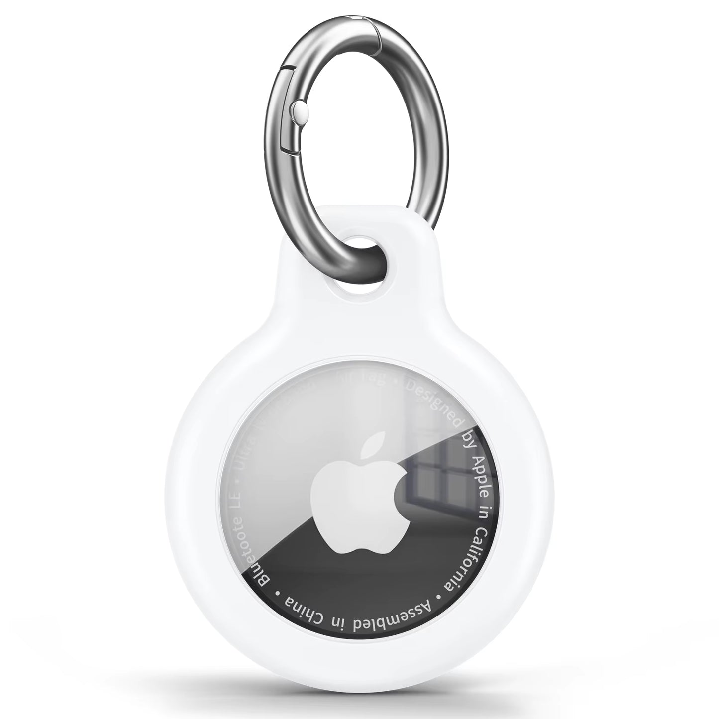 TPU Protective Cover for Apple AirTag with Keychain - Anti-Scratch Sleeve and Holder Accessories