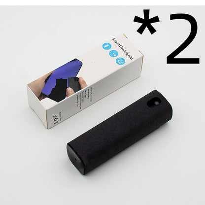 Integrated Mobile Phone and Computer Screen Cleaner Set with Storage Solution