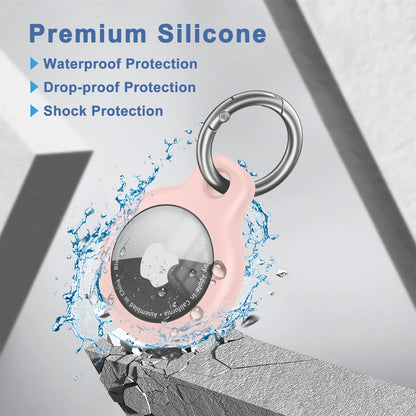 TPU Protective Cover for Apple AirTag with Keychain - Anti-Scratch Sleeve and Holder Accessories