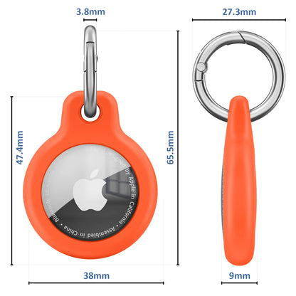 TPU Protective Cover for Apple AirTag with Keychain - Anti-Scratch Sleeve and Holder Accessories