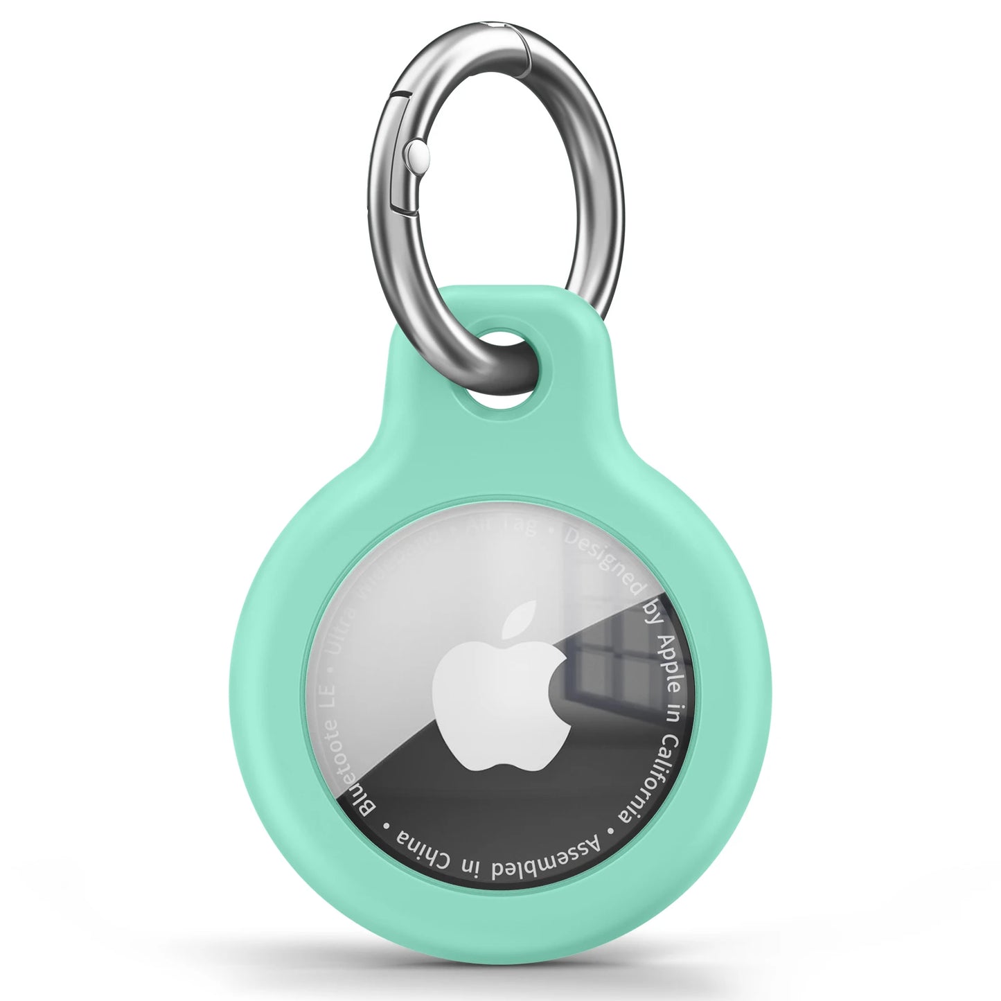 TPU Protective Cover for Apple AirTag with Keychain - Anti-Scratch Sleeve and Holder Accessories