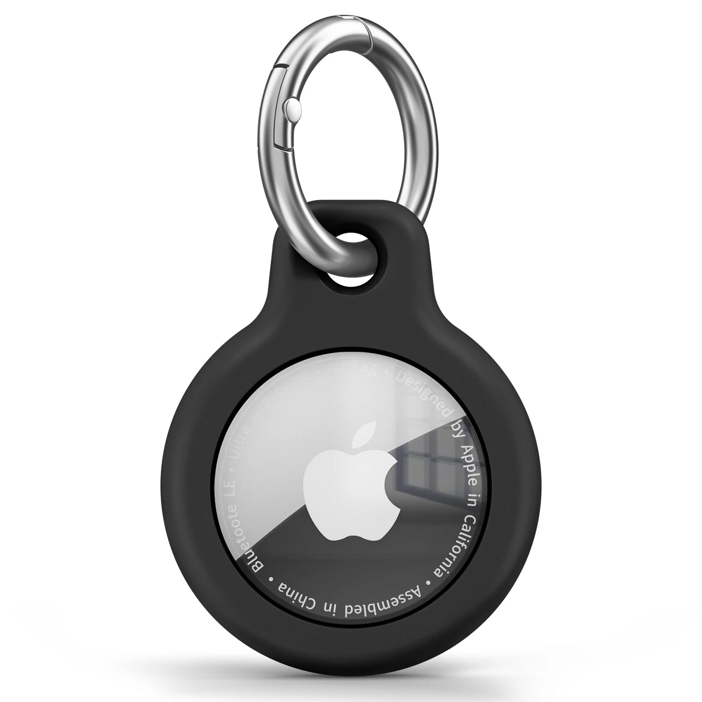 TPU Protective Cover for Apple AirTag with Keychain - Anti-Scratch Sleeve and Holder Accessories